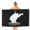 bsapp West Virginia Roots Beach Towel Super Large Quick-Drying Absorbent Bath Towel view 2