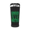 bsapp St Patrick's Day Ginger Lives Matter Insulated Tumbler 13 oz Stainless Steel Vacuum Coffee Mug, Black view 1