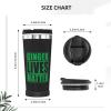 bsapp St Patrick's Day Ginger Lives Matter Insulated Tumbler 13 oz Stainless Steel Vacuum Coffee Mug, Black view 4