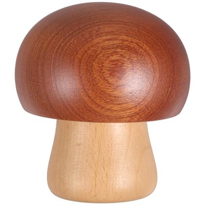 Alipis Vintage Music Box Wooden Musical Box Rotating Mushroom Home Decor Perfect Present