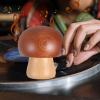 Alipis Vintage Music Box Wooden Musical Box Rotating Mushroom Home Decor Perfect Present view 3