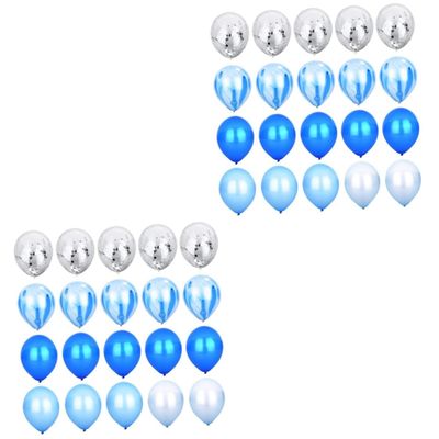Amosfun 40pcs Sequin Confetti Balloons Set Party Balloons for Birthdays Weddings Year Celebrations Theme for Festive Decorations
