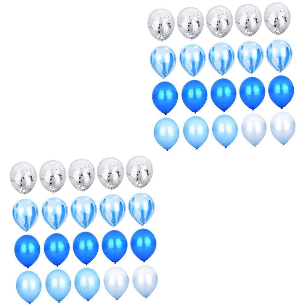 Amosfun 40pcs Sequin Confetti Balloons Set Party Balloons for Birthdays Weddings Year Celebrations Theme for Festive Decorations