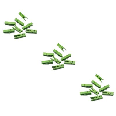 MAGICLULU 300pcs Mini Natural Wooden Clips for Photos Paper and Crafts Versatile Utility Clothespins Green for Home School and Holiday Decorations