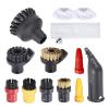 ORCOW Small Big Round Cleaning Brushes Nozzle Brush Head Spare Parts Compatible with Karcher EasyFix SC1 SC2 SC3 SC4 SC5 Series Steam Cleaner (Color : 1) view 3