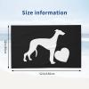 bsapp Greyhound Dog Heart Beach Towel Super Large Quick-Drying Absorbent Bath Towel view 3