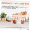 DECHOUS 3pcs Restaurant Spice Jar -type Seasoning Container Stylish Kitchen Condiment Storage Box Airtight Design for Fresh Seasonings for Home Use view 2
