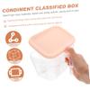 DECHOUS 3pcs Restaurant Spice Jar -type Seasoning Container Stylish Kitchen Condiment Storage Box Airtight Design for Fresh Seasonings for Home Use view 3