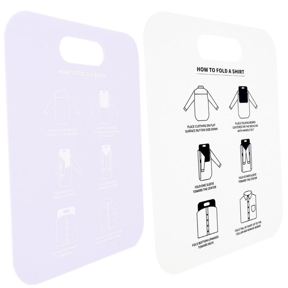 HOOTNEE Clothes Folding Board Pp Liner for Shirt T-Shirt Folding Helper Compact Organizer