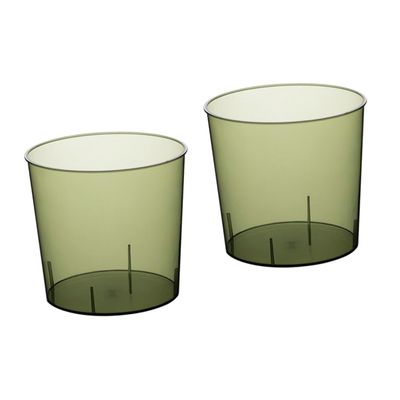MAGICLULU 2pcs Trash Can Simple Style Garbage Bucket No Lid Capacity Storage Bin for Kitchen Bathroom Office Pet Material