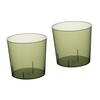 MAGICLULU 2pcs Trash Can Simple Style Garbage Bucket No Lid Capacity Storage Bin for Kitchen Bathroom Office Pet Material view 1