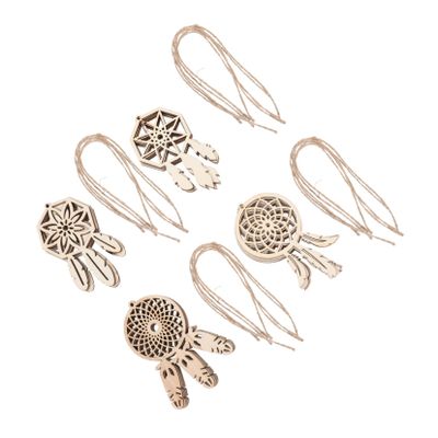 40pcs Unique Wall Hanging Dream Catchers Wooden Decorations for Living Bedroom Boho Decor