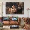 HomeLoft Basics The Lady of Shalott by John William Waterhouse Painting On Canvas Wall Art Poster Scroll Picture Print Living Room Walls Decor Home Posters 12x18inch(30x45cm), Unframe-style view 3