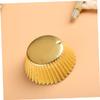 COLLBATH 100pcs Thick Aluminum Foil Cupcake Liners Greaseproof Mini Cake Muffin Molds for Parties Weddings and Celebrations Elegant Light Gold view 3
