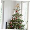 LIFKICH 12pcs Glittering Hollow Deer Christmas Tree Topper Treetop Decor for Festive Home Parties and Holiday Celebrations view 3
