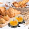 50pcs Egg Yolk Crisps Packing Box, Clear Small Round Muffin Containers, Single Egg Yolk Crisps Holder, Small Pastry Container Holder for Wedding, Birthday Party Favor Boxes view 4