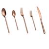 WHIERGGIN Silverware Set, 5/20/30/40 Pieces Stainless Steel Tableware Set Three-dimensional Embossed Golden Knife, Fork And Spoon Home Hotel Steak Knife (Color : Rose gold, Size : 6Set-30Pcs) view 1