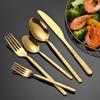 WHIERGGIN Silverware Set, 5/20/30/40 Pieces Stainless Steel Tableware Set Three-dimensional Embossed Golden Knife, Fork And Spoon Home Hotel Steak Knife (Color : Rose gold, Size : 6Set-30Pcs) view 3