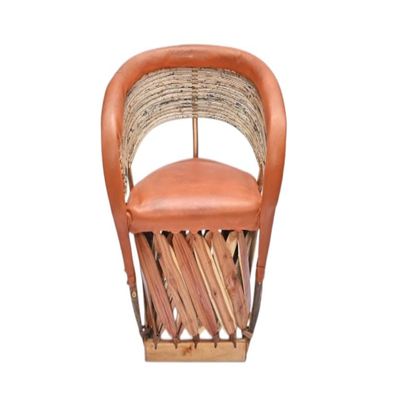 Guadalajara Equipal Rustic Chair Furniture 100% Leather Jalisco Model, Made in Mexico by Equipales San Jose Ideal for Home, Bar, Tequila,Restaurant, Office, Hotel, Garden, Equipal Guadalajara