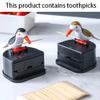 BNVXR Fashion Toothpick Holder Automatic Toothpick Holders Container Plastic Toothpick Dispenser Pocket Toothpick Holder Chic view 4
