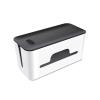 WAOCEO Cable Organizer Box Desktop Wire Power Strip Storage Box Large Storage Wires Keeper Holder Cable Management Boxes Organizer with Non-Slip Feet, ABC Material Cable Management Box (Size : A) view 1