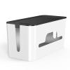 WAOCEO Cable Organizer Box Desktop Wire Power Strip Storage Box Large Storage Wires Keeper Holder Cable Management Boxes Organizer with Non-Slip Feet, ABC Material Cable Management Box (Size : A) view 3