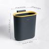 JECCIE Kitchen Trash Can Creative Kitchen Hanging Trash Can for Kitchen Cabinet Door Wall Installed in Trash Can Bathroom Bedroom Food Trash Can Bathroom Trash Can (Color : D) view 2