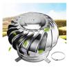 FENGZEQUAN Turbine Ventilator,Rotating Chimney Cowl,Steel Rotating Chimney Cowl Cap Spinner Anti-Downdraught Pipefitter,for Houses Factory Attic Farm Rotating Chimney Cowl Cap (Size : 160mm/6.3in) view 1