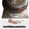 FENGZEQUAN Turbine Ventilator,Rotating Chimney Cowl,Steel Rotating Chimney Cowl Cap Spinner Anti-Downdraught Pipefitter,for Houses Factory Attic Farm Rotating Chimney Cowl Cap (Size : 160mm/6.3in) view 4