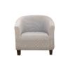 BNZCZY U-Shaped Elastic All-Inclusive Couch Cover,Single Round Sofa Cover,for All Seasons,Solid Color Chair Cover,High Elasticity Couch Protector(Color:Light Gray) view 1