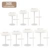 Antourlamm Round Side Table Base Pedestal Table, White Dining Table Modern Kitchen Table Small Spaces Counter Bar Height Table for Events or Home Use (Size : 40x62cm) view 3