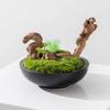 FRANCES Fake Plants Zen Cinese Imitazione Muschio Verde Vaso Per Piante Decorazione Decorazione Tavolo Da Negoziazione Decorazione Paesaggio Decorazione Simulation Bonsai Tree view 4