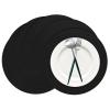 50 Black Paper Place Mats Black Round Disposable Table Mats Decorative Placemats for Wedding Banquet Party Tableware Decor view 1