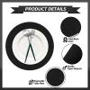 50 Black Paper Place Mats Black Round Disposable Table Mats Decorative Placemats for Wedding Banquet Party Tableware Decor view 4