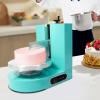 Cake Decorating Machine, Electric Cake Icing Machine Automatic Cake Frosting Machine Adjustable Butter Cake Scraper Professional Cake Decorating Tools for 4-12 inch Cakes (Green) view 1