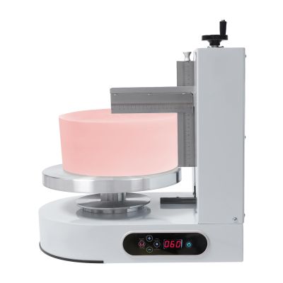 Birthday Cake Cream Smooth Coating Decoration Machine, Cake Cream Spreading Coating Smearing Machine, 110V 200W Cake Decorating Coating Machine, Cake Cream Smoother for 4-12inch Cake
