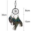Peacock Feather Ornament, Wall Hanging Decoration Small Car Hanging Ornaments Crafts view 2