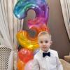 PatiCool 40 Inch Rainbow Number Balloon 3, Large Number Foil Balloons Mylar for Girl Boy Birthday Party Celebration Decorations Supplies, Digital Balloons for Wedding Anniversary Events Decorations view 3