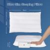 MINUPWELL Ultra Flat Small Pillow for Sleeping, 18x13in Small Pillow for Travel 7D High Support 2.5 inch Height Ultra Thin Mini Pillows -100% Cotton view 4