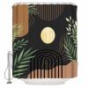 ZOE STORE Shower Curtains for Bathroom Accessories, Boho Abstract Watercolors Polyester Fabric Bathtub Curtain with 12 Hooks, Modern Geometric Art Waterproof Shower Curtains 54 x 78 Inches view 2