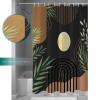 ZOE STORE Shower Curtains for Bathroom Accessories, Boho Abstract Watercolors Polyester Fabric Bathtub Curtain with 12 Hooks, Modern Geometric Art Waterproof Shower Curtains 54 x 78 Inches view 4