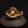 MANGOUSONG Brass Home Decor,3.4x2.2cm Solid Brass Animal Head Design Leather Bag Wallet Button Rivet with Screws Elephant God Belt Buckle Decor Hardware Accessory view 2