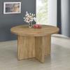 Coaster Home Furnishings - Jamestown - Engineered Wood - Round Dining Table with X-Cross Base - Kitchen, Breakfast Nook - 47-Inch - Mango - 183021 view 2