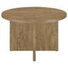 Coaster Home Furnishings - Jamestown - Engineered Wood - Round Dining Table with X-Cross Base - Kitchen, Breakfast Nook - 47-Inch - Mango - 183021 view 4