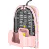 APEXCHASER Small Ironing Board with Iron Holder, Compact Iron Board with Non-Slip Feet, Portable Tabletop Ironing Board with Cotton Cover for Small Spaces and Travel, Pink view 1