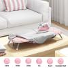 APEXCHASER Small Ironing Board with Iron Holder, Compact Iron Board with Non-Slip Feet, Portable Tabletop Ironing Board with Cotton Cover for Small Spaces and Travel, Pink view 3