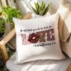 Guangpat Valentine's Day Pillow Covers 24x24in Let All That You Do Be Down Love Pillow Case Cushion Cover Valentines Throw Pillow Romantic Decor 14 February Gift for Her view 1