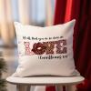 Guangpat Valentine's Day Pillow Covers 24x24in Let All That You Do Be Down Love Pillow Case Cushion Cover Valentines Throw Pillow Romantic Decor 14 February Gift for Her view 4