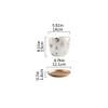 CHICKEN Indoor Flower Pot Modern Simple Nordic Style Ceramic Flower Pot Marble Pattern Literary Flower Pot Balcony Succulent Breeding Pot Outdoor Flower Pot (Size : Small) view 2