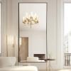 MELOMOIR 71"x32" Large Mirror Full Length, Oversized Floor Mirror Full Length for Bedroom Living Room Cloakroom Gym, Hanging Standing or Leaning Full Body Mirror with Stand, Black Aluminum Alloy Frame view 3